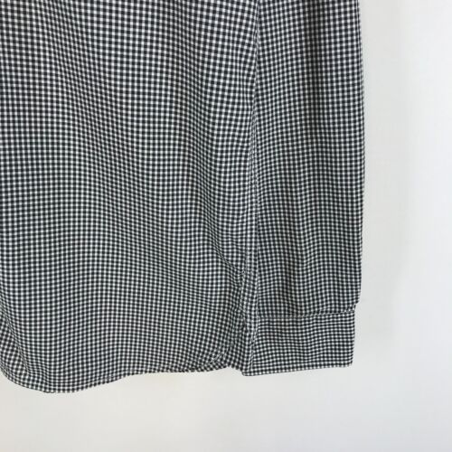 Men's Fred Perry Shirt Cotton Black White Check Long Sleeve Shirt Size M - Picture 7 of 13