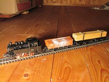 Trix Express HO, BR80018 (751/Guß) mit Kurzzug, vintage, prima (DS2703. 1)