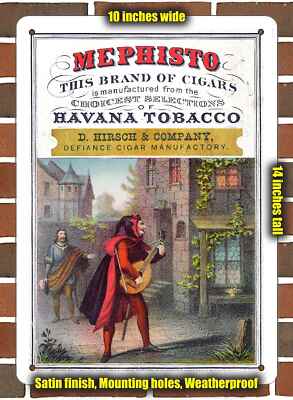 Metal Sign - 1897 Mephisto Havana Cigars- 10x14 inches