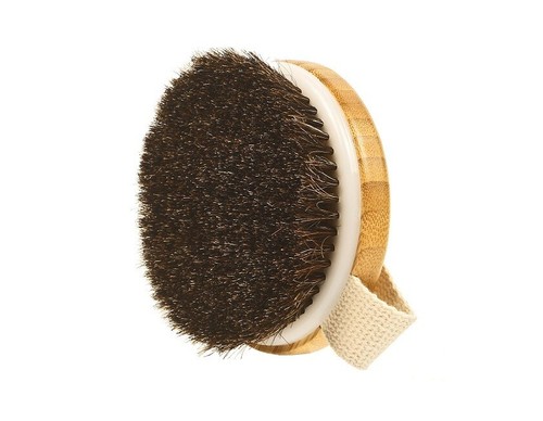 Engrave logo-Horse hair brush bamboo handle bath brush body brush dry brush gift - Picture 3 of 13