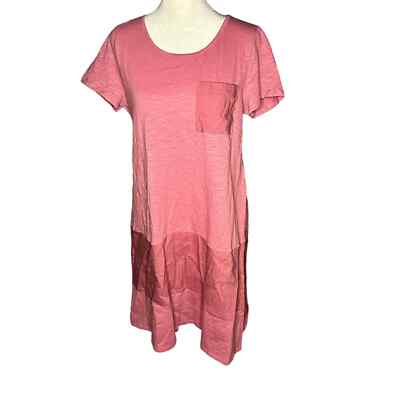 linen blend t shirt dress Linen BLEND SHIRT DRESS Linen / M