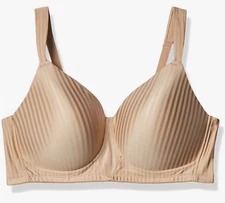 Playtex 44C Bra Secrets All Over Smoothing Full-Figure Wirefree US4707 Nude