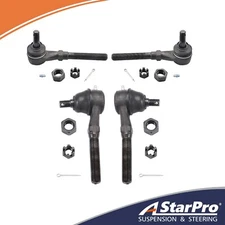 4pc Front Inner Outer Tie Rod End For Ford F-150 F250 Expedition 1997-2002 4WD