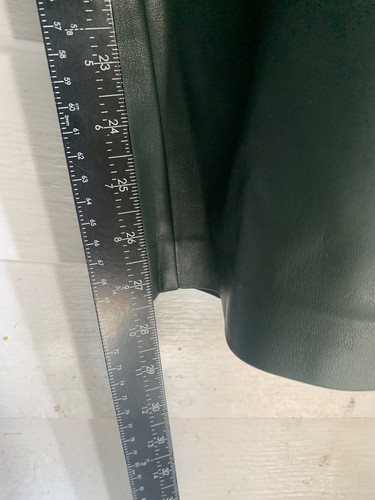 NWT Eloquii Green Faux Leather Slim Fit Pants Size 24 V - Picture 7 of 12