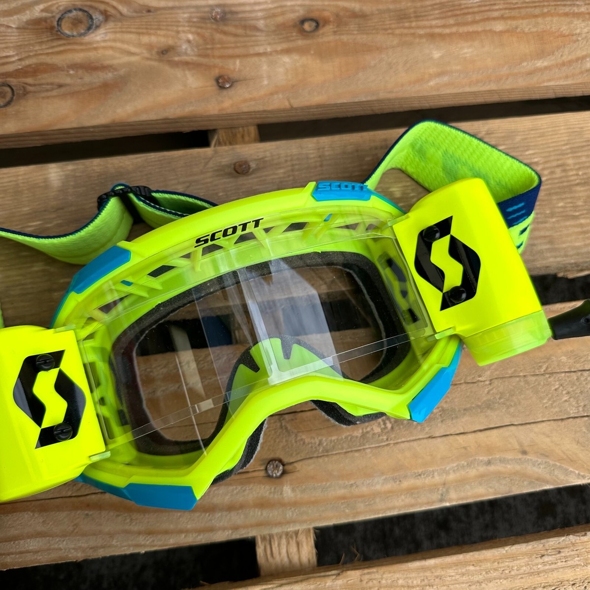 バイクウェア・装備 SCOTT FURY WFS SCOTT FURY WFS ROLL-OFF MOTOCROSS MX ENDURO GOGGLES - YELLOW