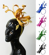 Large Swirl Loop Sinamay Headband Fascinator Weddings Ascot Hatinator Races