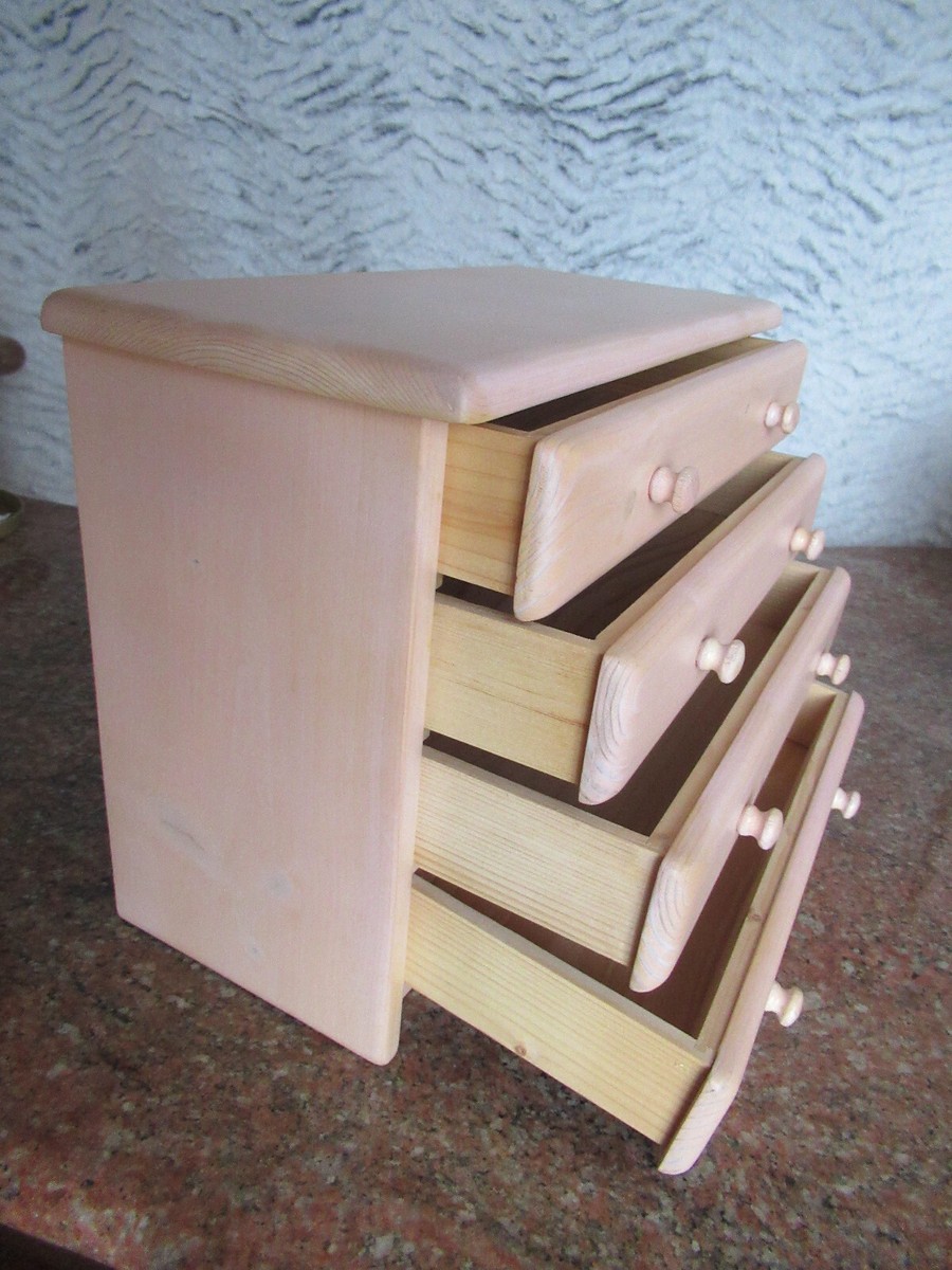 CENPEK Mobilier de maison de poupée à l'échelle 1:12 - Meubles miniatures en bois - Accessoires pour maison de poupée - Modèle de chambre à coucher