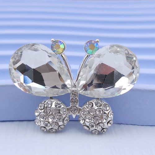 Funda de teléfono de vidrio cristal mariposa belleza aleación accesorios para el cabello hágalo usted mismo tocado - Imagen 6 de 38