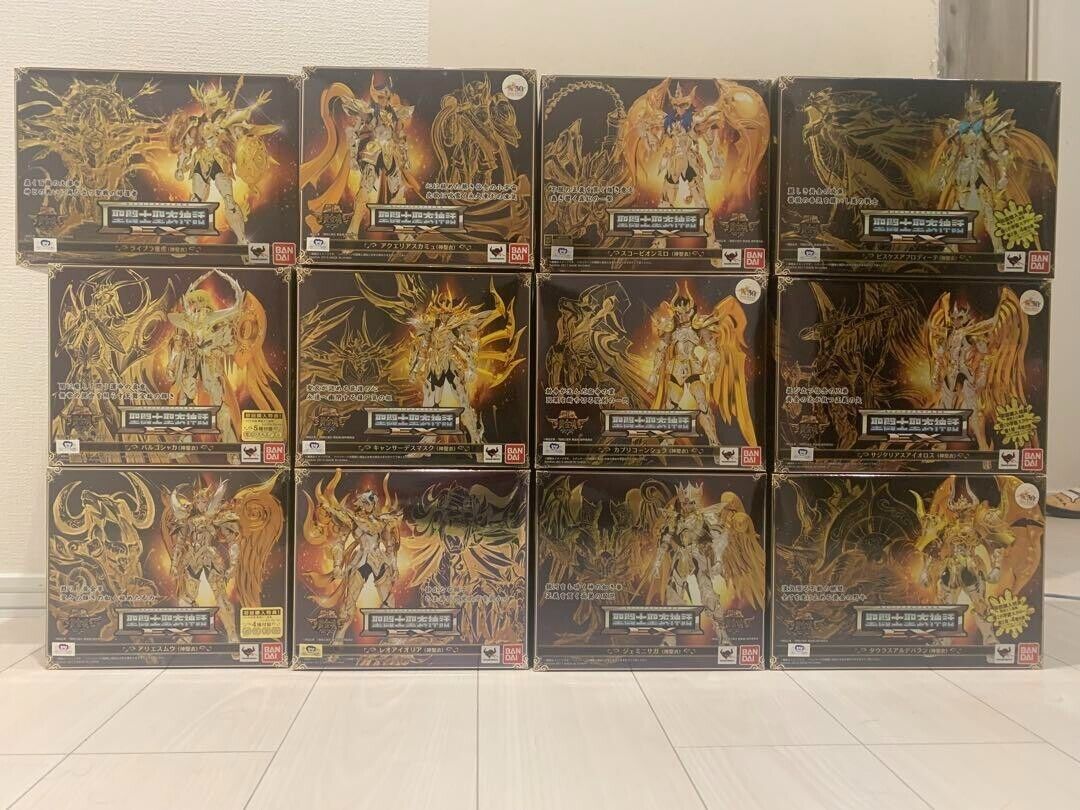 Saint Seiya Myth Cloth EX Gold saint God cloth Full set (12 Saint Seiya Myth Cloth EX Gold saint God cloth Full set (12