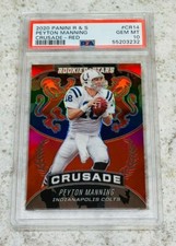 2020 Panini Rookies & Stars Crusade CR14 Red Prizm PEYTON MANNING  PSA 10 