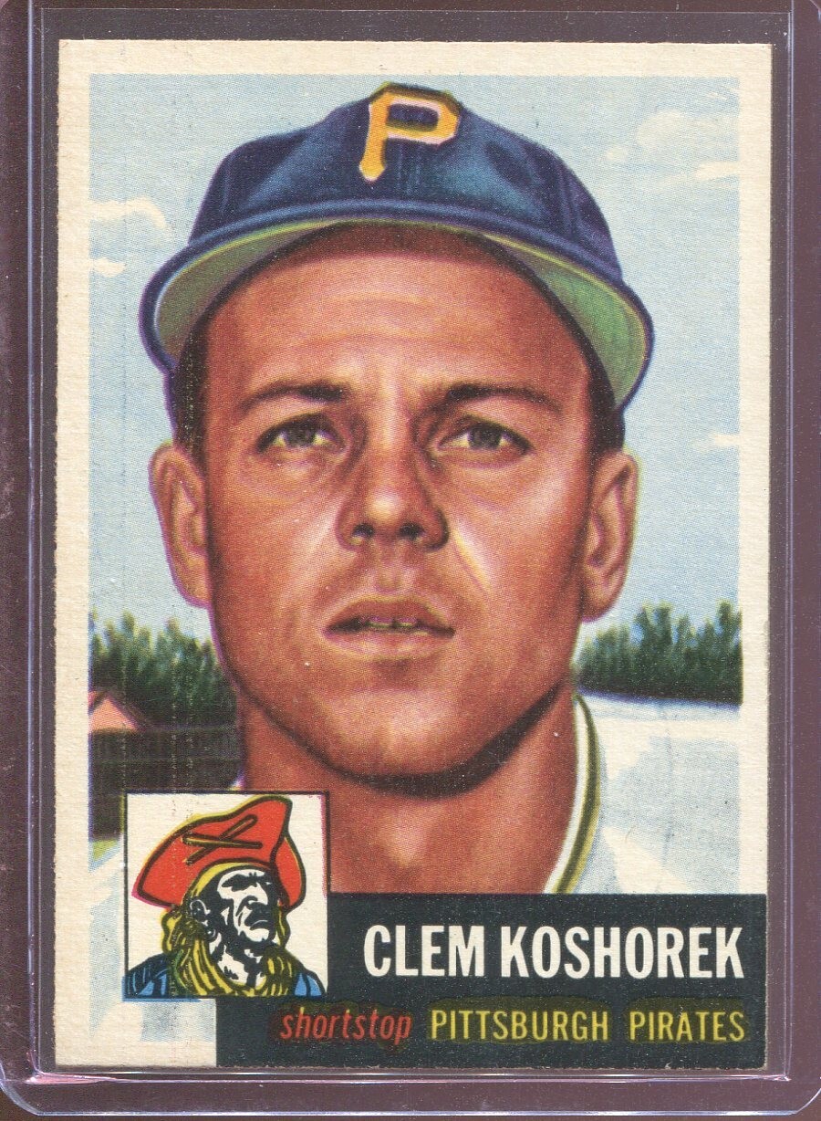 1953  Topps   Baseball  # 8   Clem Koshorek   (NM)   Near Mint