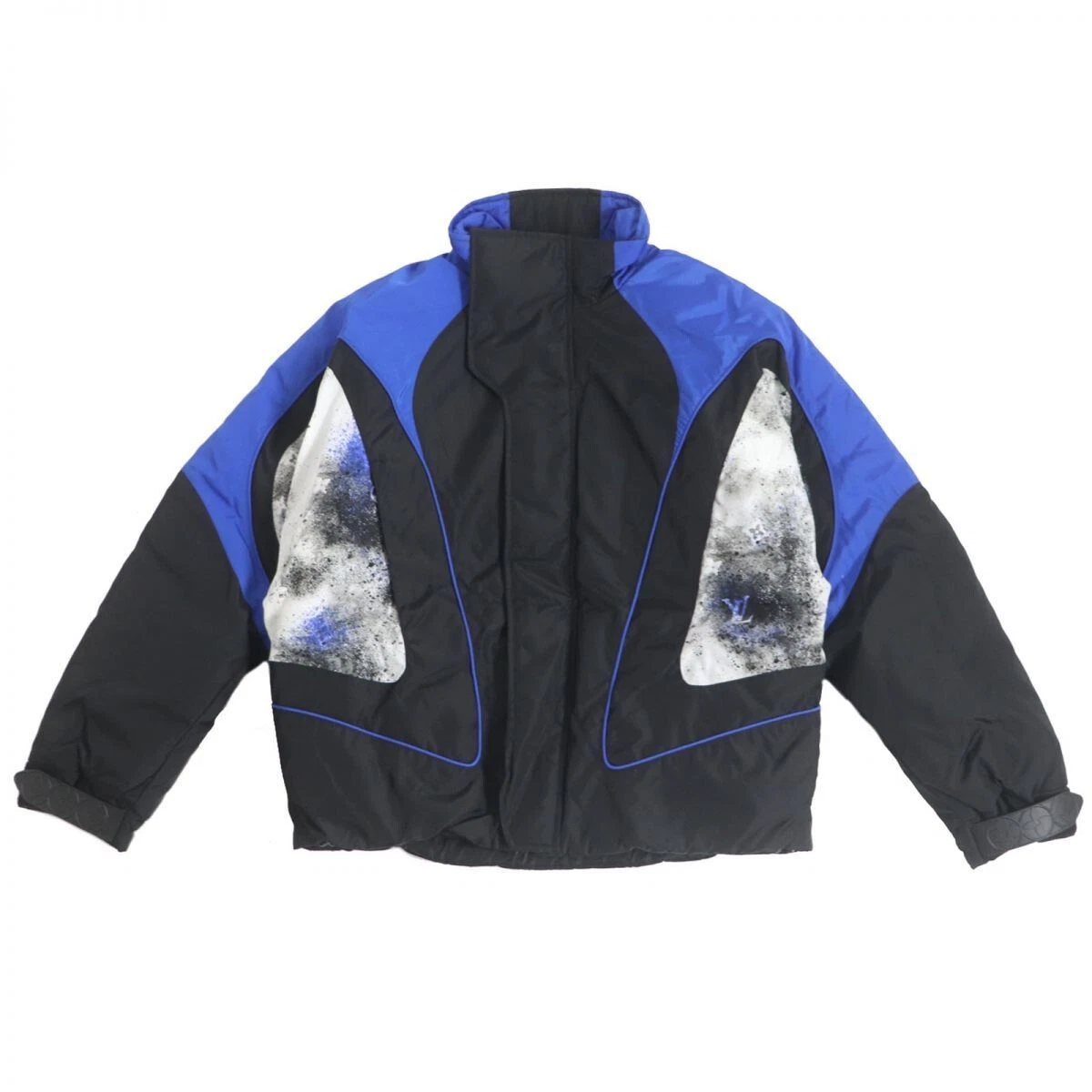 LOUIS VUITTON（LV） LOUIS VUITTON 20SS Monogram Spray Imbottito Blouson Nero Blu Taglia 48 Nylon Uomo
