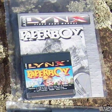 PAPERBOY Atari Lynx NEW Cartridge and Manual NO BOX