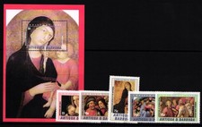 Antigua Barbuda 3832-3836 and Block 552 MNH Christmas #II423