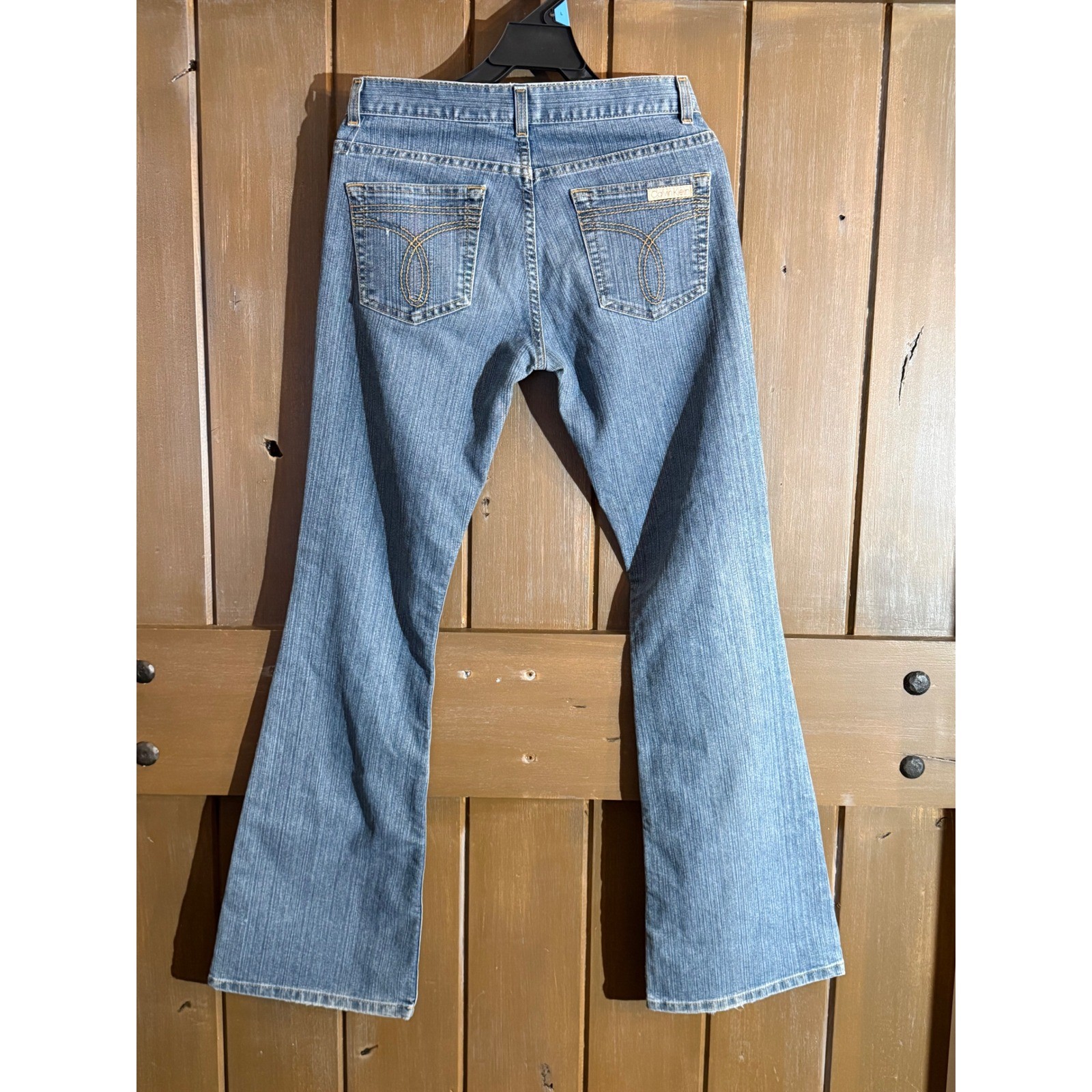 Calvin Klein Jeans, Calvin Klein Jeans Vintage Flare Leg Blue Denim JB34A12C Size 7