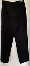 Classic Black Wide Leg Dress Pants Trousers Womens Size 6 / 28x29 High Rise