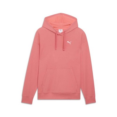 PUMA Essentials Elevated Comfort Rib Pullover Hoodie Womens Red Casual Outerwear