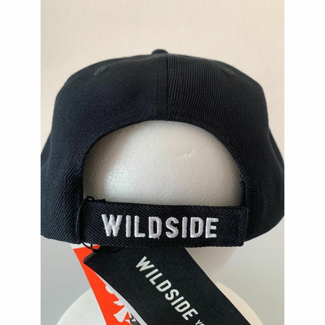 USED WILDSIDE   BLACK EYE PATCH BASEBALL CAP EXCELLENT M-FAD8