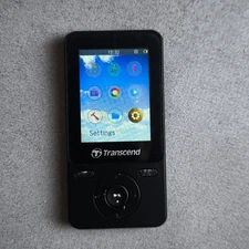 Transcend MP710 MP3 Player 8GB Black FM Radio Voice Recorder VGC/USED