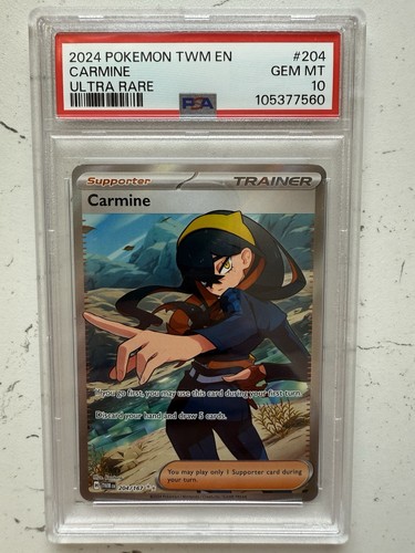 Carmine graded PSA 10 for sale on eBay