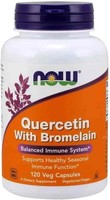 NOW Foods Quercetin With Bromelain Kwercetyna Bromelaina 120 Vege KapsułEk