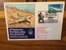 25th ANNIVERSARY FIRST DECK LANDING PURE JET AIRCRAFT-4Y