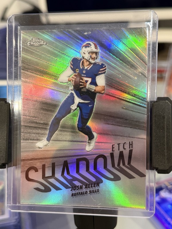 2025 Topps chrome Shadow Etch Josh Allen  CASE HIT FOOTBALL SSP