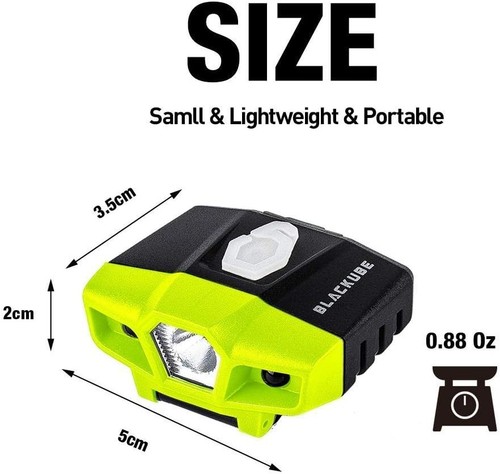 New BLACKUBE rechargeable cap light clip motion sensor fishing light from Japan - Picture 2 of 8
