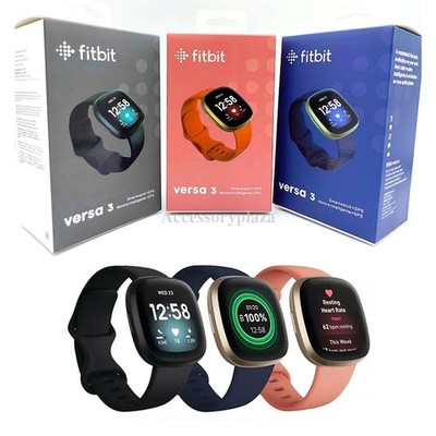 NEW Fitbit Versa 3 Health and Fitness Tracker Smartwatch Yoga Heart Rate Monitor