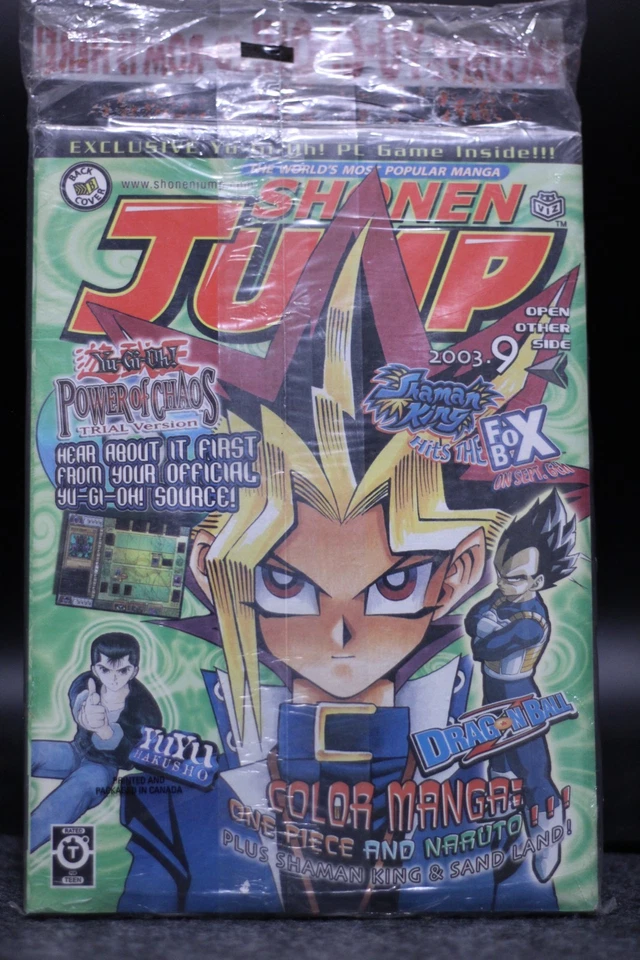 Shonen Jump (2003) #9 VIZ English W/CD-Rom Game Yu-Gi-Oh Game Still Sealed NM - Image 2 of 4