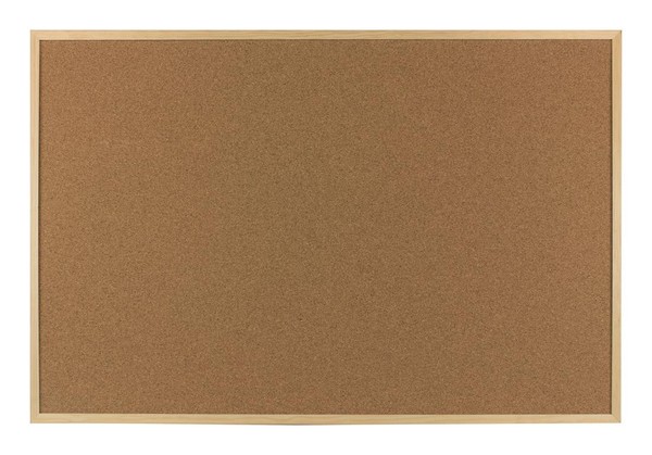 Pinnwand 60X90Cm Holz Kork Mit Befestigungsmaterial Und Paar Pins Stylex 43504-image