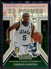 2020 Contenders Draft Picks Playing the Numbers Cassius Winston #27 Finals /10