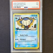 Pokemon 2006 EX Legend Maker Wailmer 69/92 Reverse Holo Stamped SWIRL PSA 7 NM on eBay