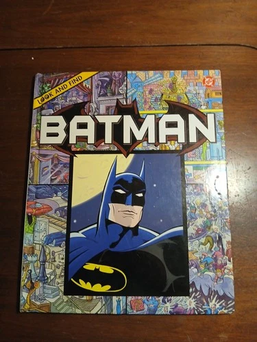 Vintage 1996 Look and Find BATMAN Book DC Comics Superhero 1st Ed HC