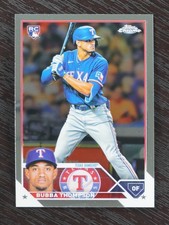 2023 Topps Chrome #58 Bubba Thompson Texas Rangers Rookie Card RC