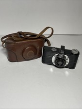Argus AF 35mm Camera f4.5 Anastigmat Black Bakelite Art Deco Vtg 1930 W/ Case