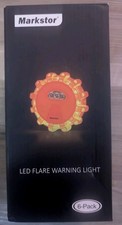 6-Pack LED Road Flare Car Emergency Kit,Magnetic Base  Hook Road Flares Safe...