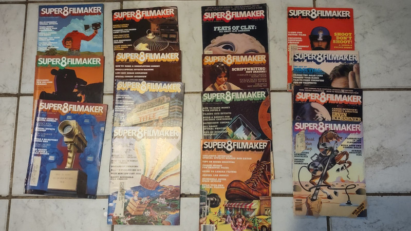Super 8 Filmaker Mag vol6 1-2-3-4-5-6-8, Vol8 1-2-3-4-5-6-7,