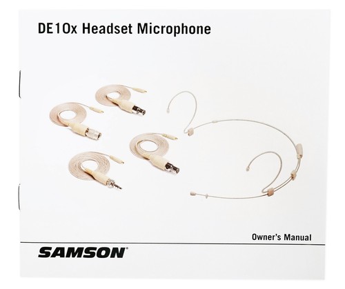 Samson DE10X Headset Microphone 3mm Capsule For SHURE GLXD1 Bodypack Transmitter - Picture 8 of 10