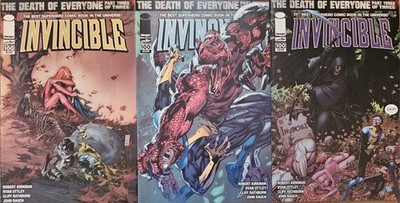 3 Image Invincible #100 Cover C M. Silvestri D Bryan Hitch E Art Adams Kirkman 1