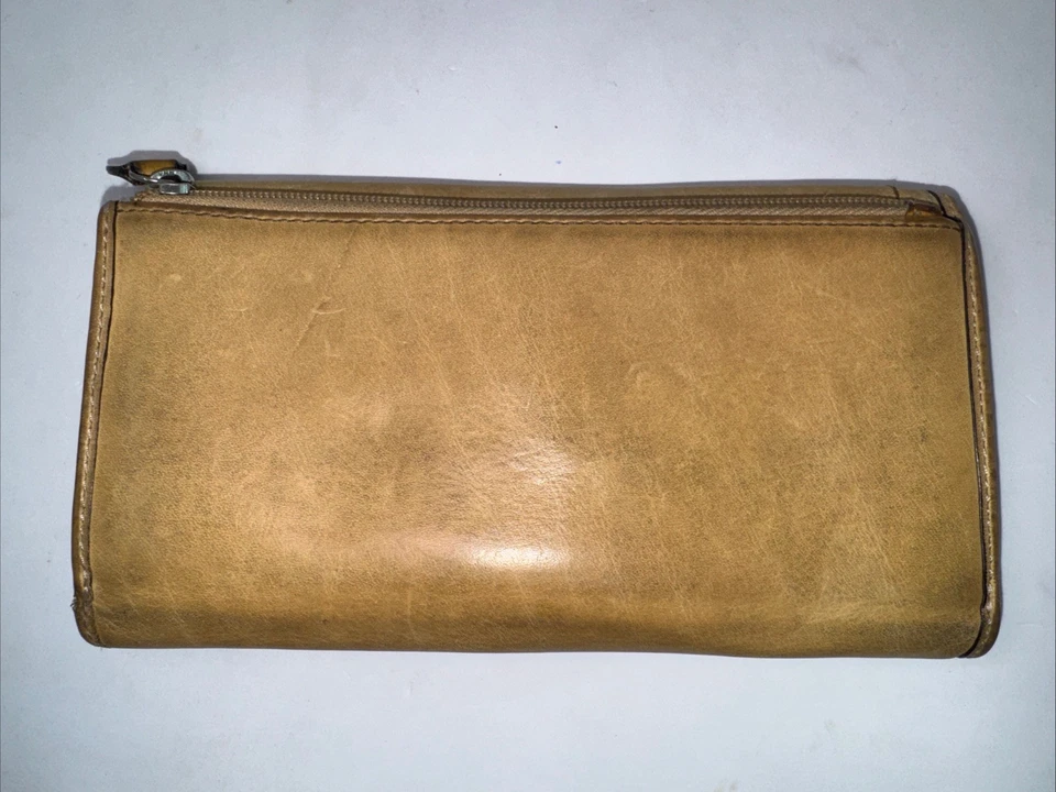 Cartera Coach de Colección Marrón Claro Tostado Triple Tamaño Completo Cuero Genuino Clásica Foto 2 de 4