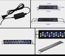 AQUANEAT LED Fish Tank Light Full Spectrum Touch 18-24 in for 20 gal