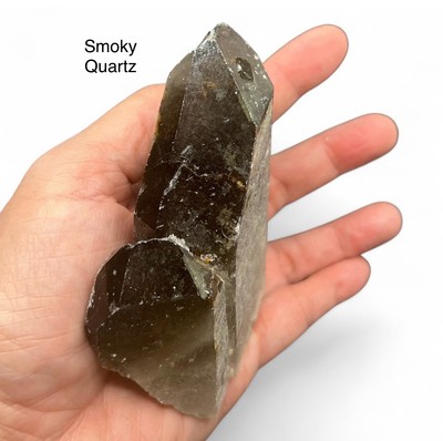 Smoky Quartz Irradiated Crystal Cluster From Brazil 225g