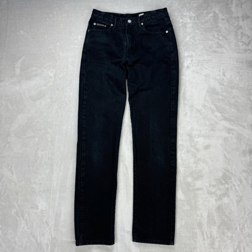 Vtg Calvin Klein Jeans Junior Size 5 Mom High Rise Straight Made in USA 26x32 - Picture 2 of 13