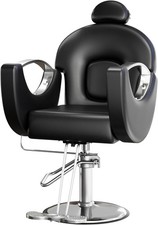 Reclining Hydraulic Salon Barber Chair 360  Swivel For Beauty Spa Hair Styling  