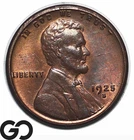 1925-S Lincoln Cent Wheat Penny, San Francisco Mint, Choice BU++ Better Date