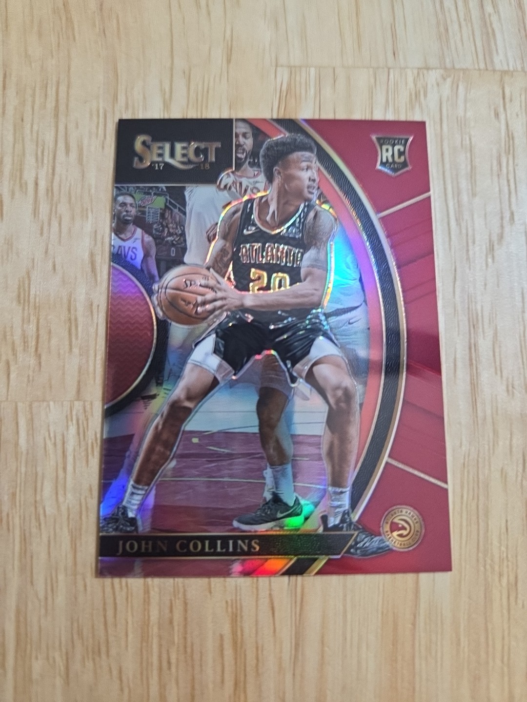 2017-18 Select JOHN COLLINS Maroon Prizm /199 #45 Rookie RC Hawks SP