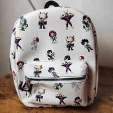 My Hero Academia Mini Backpack Bioworld Anime Chibi Characters Faux Leather Bag