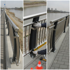 Metal Bridge Guardrail for Collision Protection, For Riverways - For Park Paths