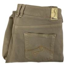 Atelier Gardeur Womens Beige Straight Stretch Jeans Size 30 GUC Hemmed Marks